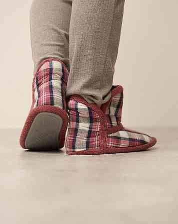 Женские Сапожки для дома в клеточку - Бордовый Nicoletta 304-4 37-38 Киев