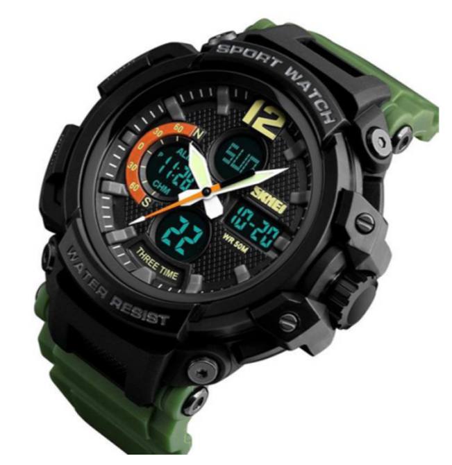 Годинники наручні SKMEI 1343AG, ARMY GREEN, 9744 Дніпро - фото 2