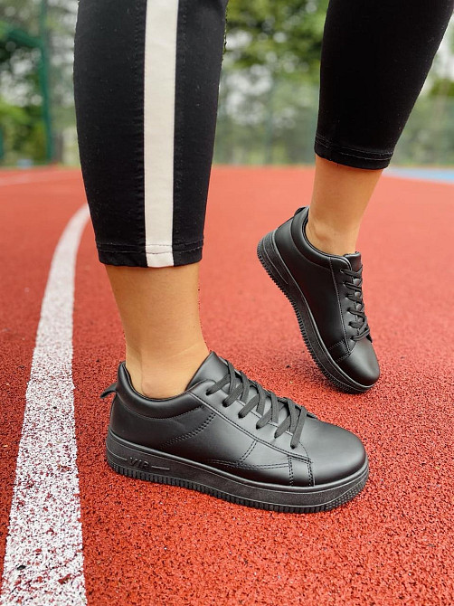 Fashion Кеди жіночі FASHION 139-139 чорні (весна-осінь, еко-шкіра) (4752) Коломыя - изображение 6