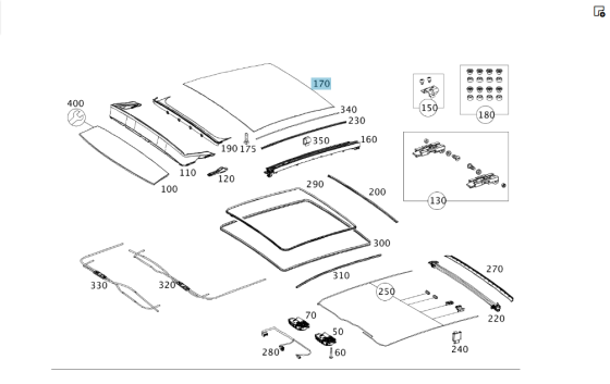 Mercedes-Benz  A1177800021 Скло панорамного даху зсувна частина CLA C117 Одеса
