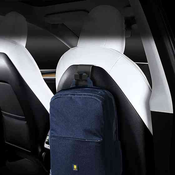 Універсальний гачок-тримач на підголівник автомобіля Tesla та інших авто, міцний крюк для сумок і пакетів у салон Николаев