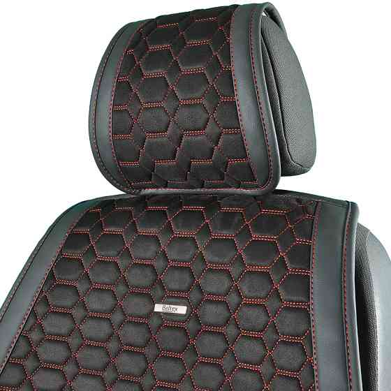 Преміум накидки для передніх сидінь Beltex Monte Carlo, black-red 2шт. Львів