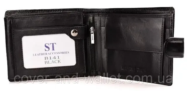 Стильный вместительный мужской портмоне из натуральной кожи ST Leather Киев - изображение 3