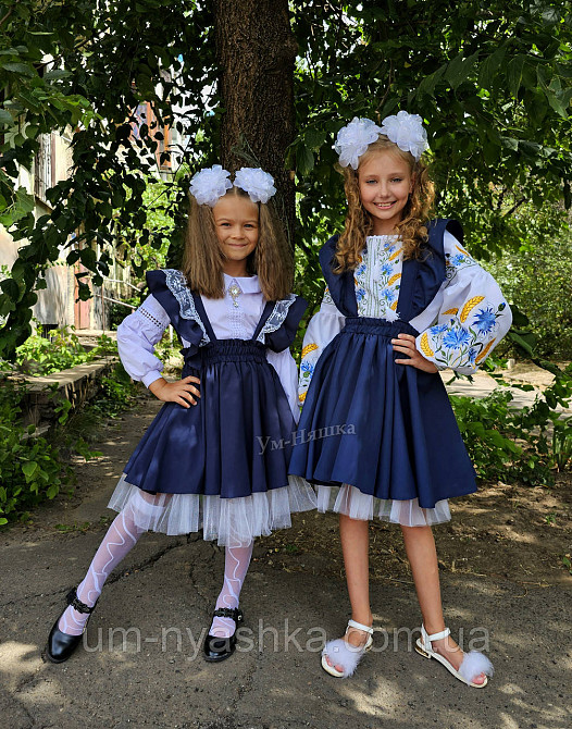 Красивый школьный сарафан регулируемые бретели 116-146 Кривой Рог - изображение 4