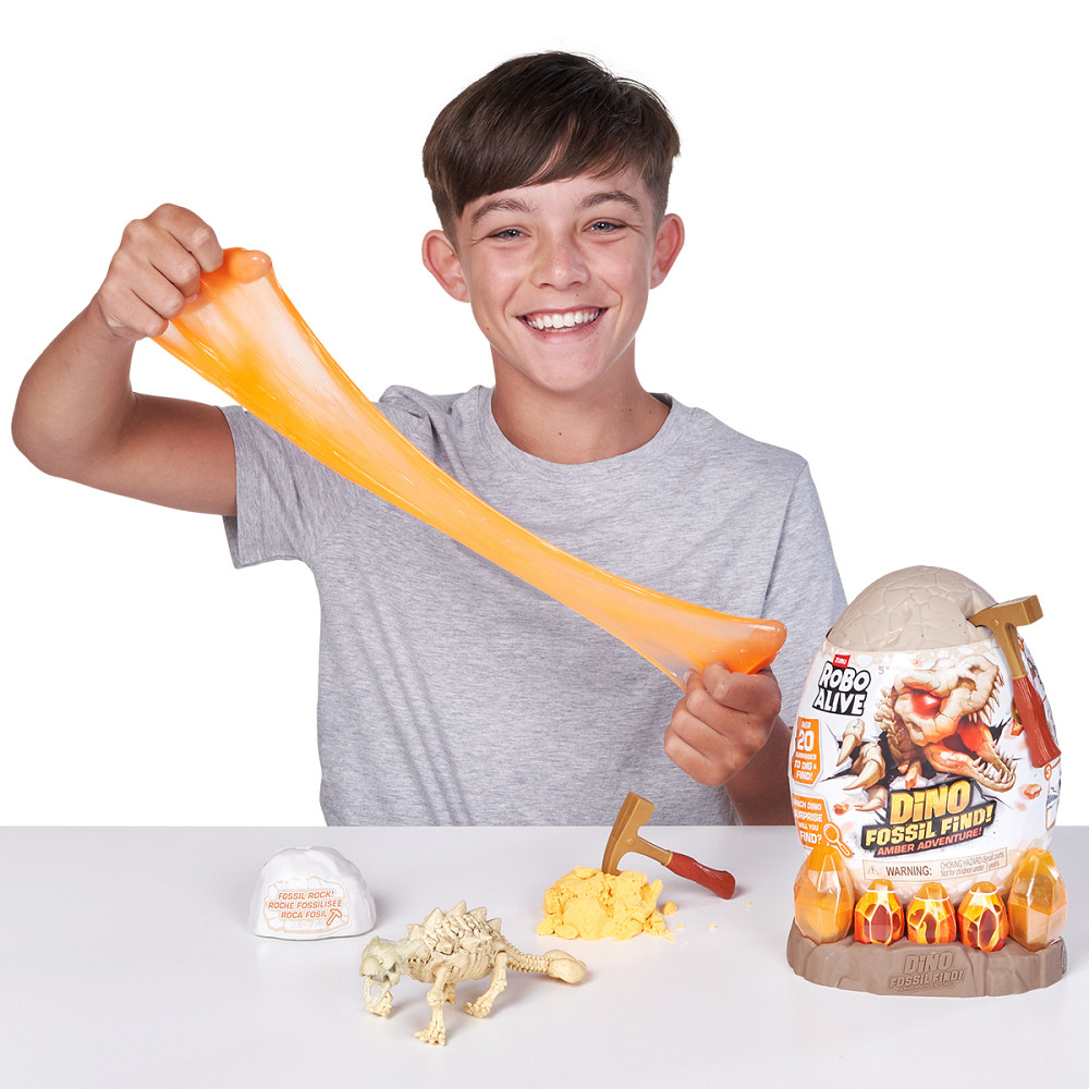 Інтерактивний ігровий набір-сюрприз Robo Alive – Бурштинові розкопки динозавра Дніпро - фото 5