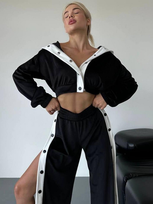 Жіночий стильний прогулянковий костюм двійка плюш-велюр Одеса - фото 9