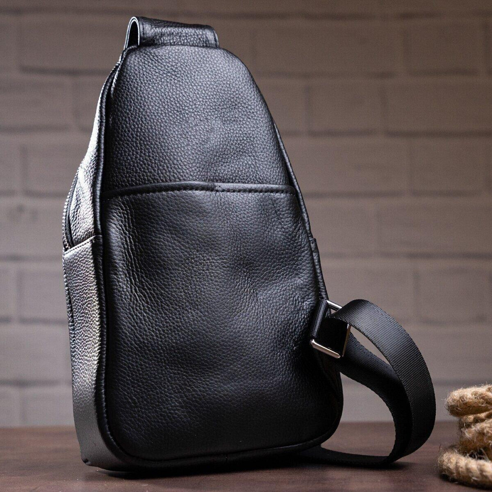 Сумка через плече чоловіча Чорна (Vintage) Київ - фото 1