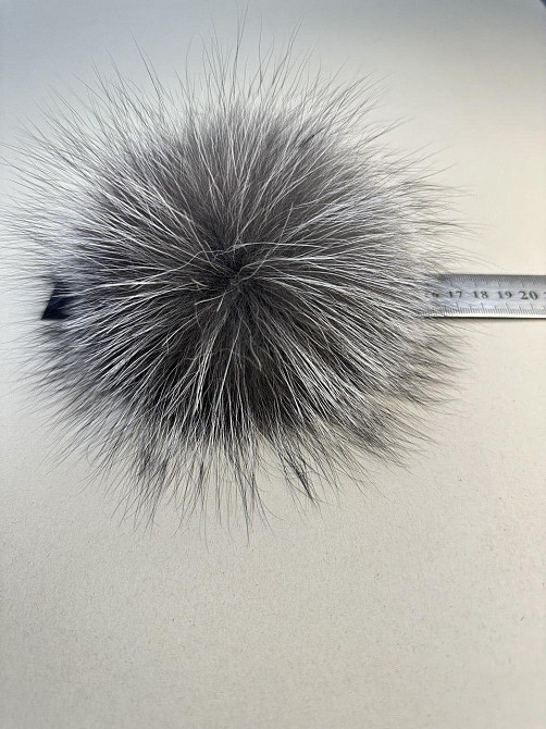 Помпон з хутра чорнобурки 14-16см Харків - фото 1