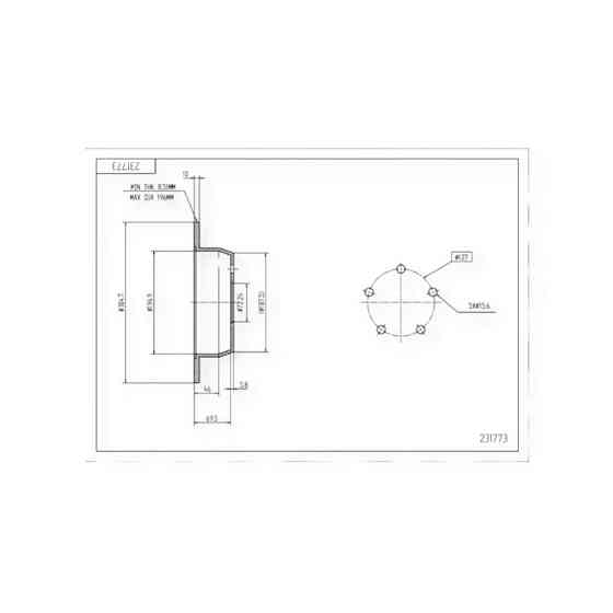 Диск Jeep Grand Cherokee, Cherokee (1984-) задний (d305x10mm) тормозной Мукачево