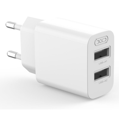 Зарядний пристрій XO L109 12W 2xUSB-A White (L109_White) Вінниця - фото 1
