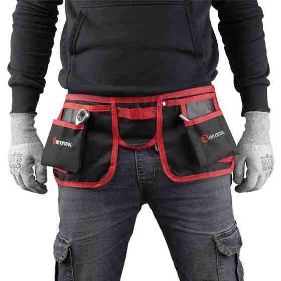 Сумка поясна слюсарно-будівельна, 11 кишень, поліестер INTERTOOL SP-1015 Киев