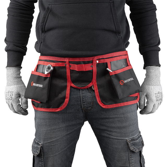 Сумка поясна слюсарно-будівельна, 11 кишень, поліестер INTERTOOL SP-1015 Киев - изображение 3