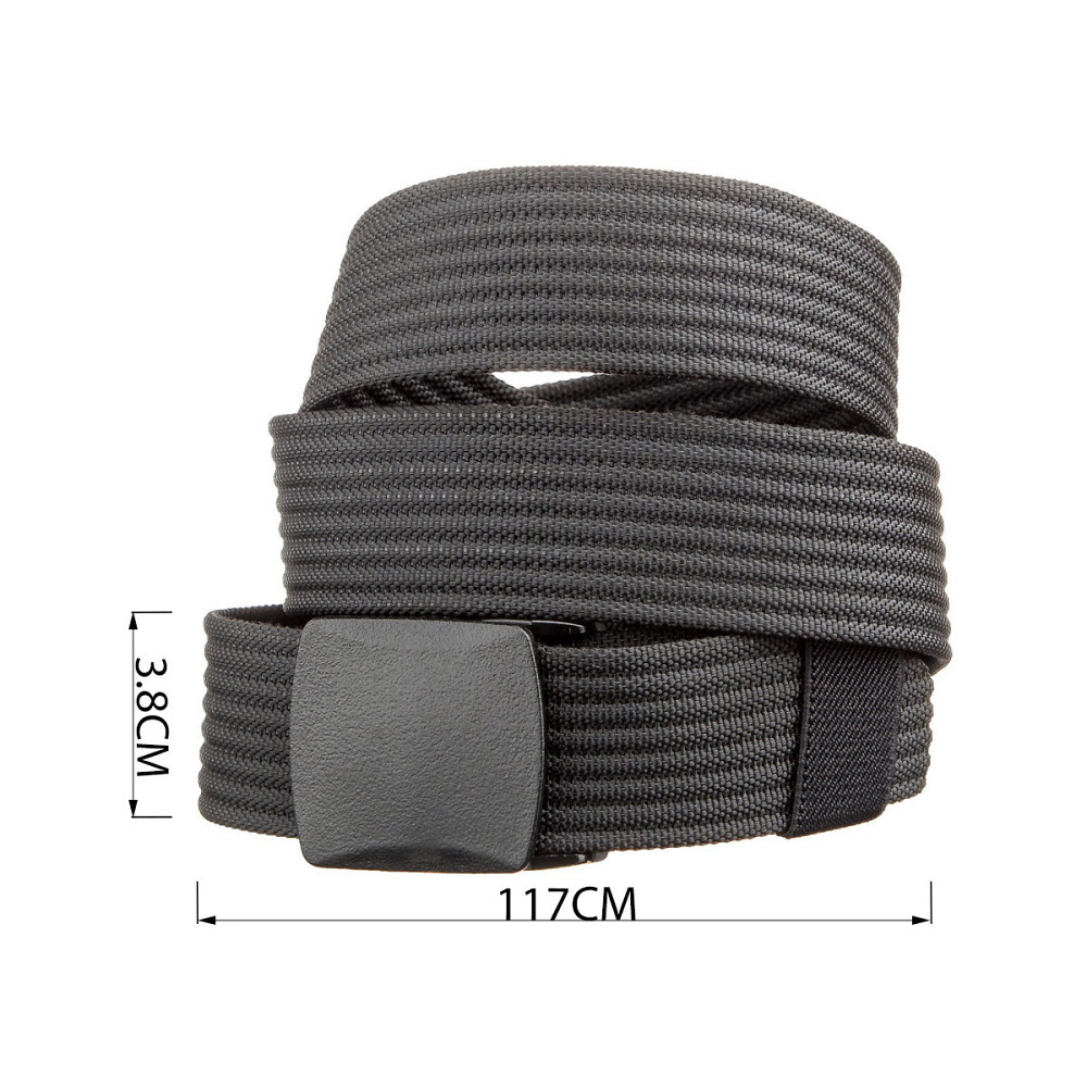 Щільний текстильний чоловічий ремінь Vintage 20227 Чорний Київ - фото 6