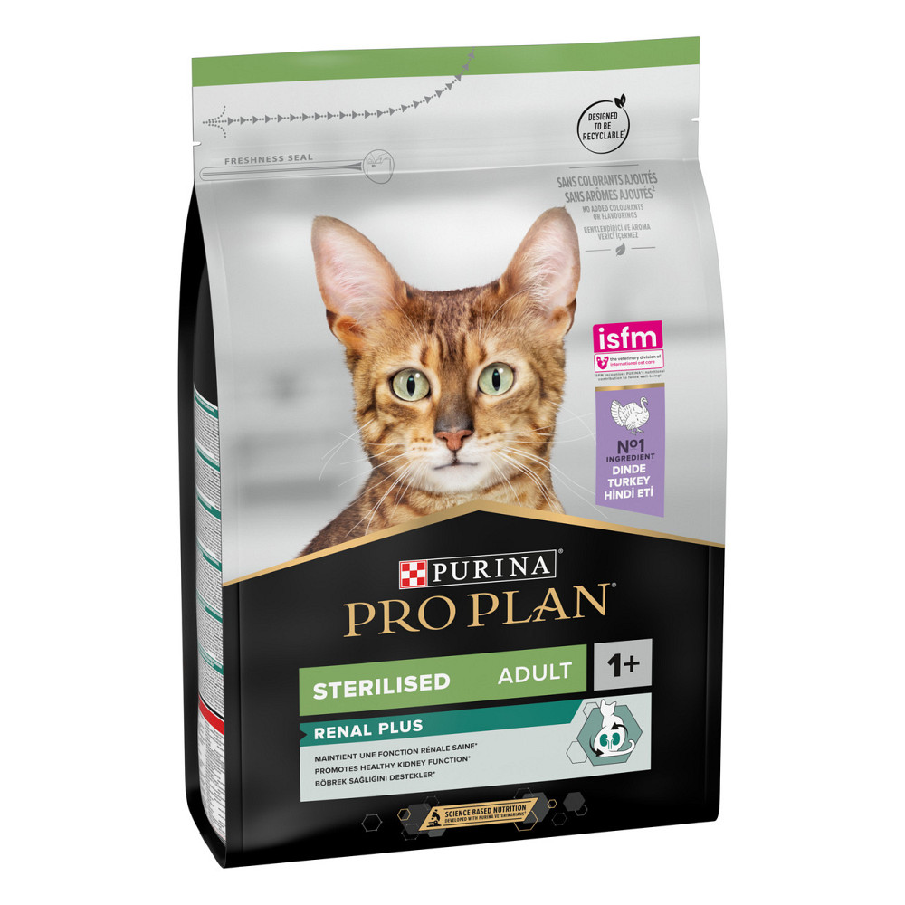copy_Сухий корм PRO PLAN Sterilised Adult 1+ Renal Plus для дорослих стерилізованих котів, з індичкою, 3 кг Київ - фото 2
