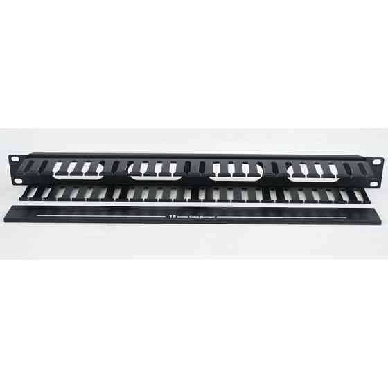 Кабельний організатор CMS 1U з кришкою, чорний Київ