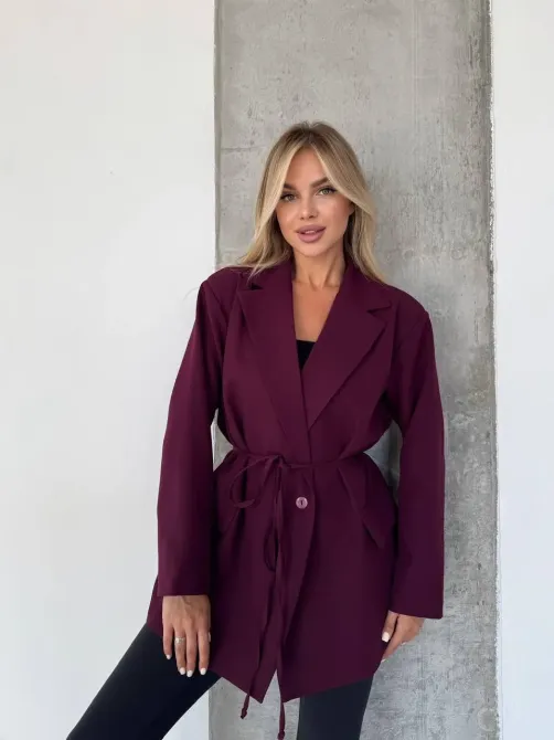Женский пиджак с поясом - универсальная вещь для базового гардероба Одесса - изображение 15