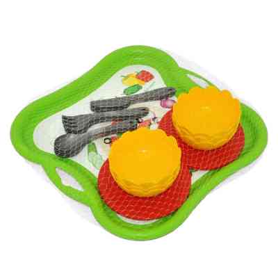 Игровой набор Tigres набор столовой посуды Салат на подносе желтый (39898) Винница