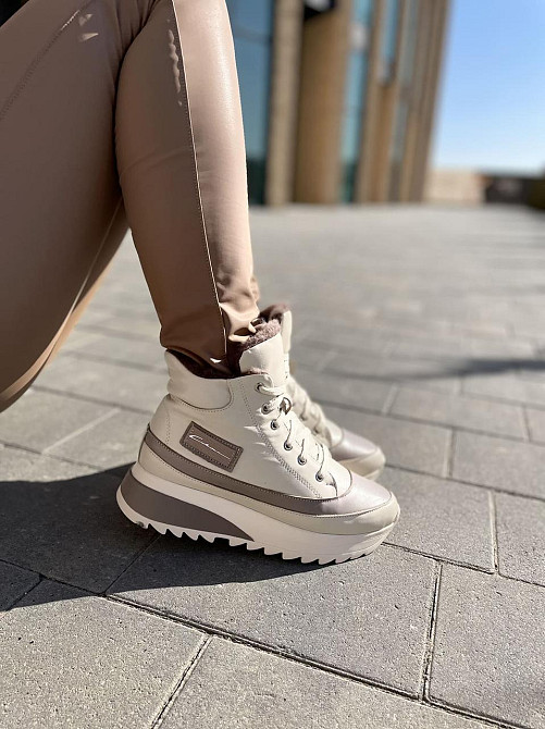 Черевики жіночі VLADEKS бежеві натуральна шкіра зима размеры 36-41 (4917) Коломия - фото 4