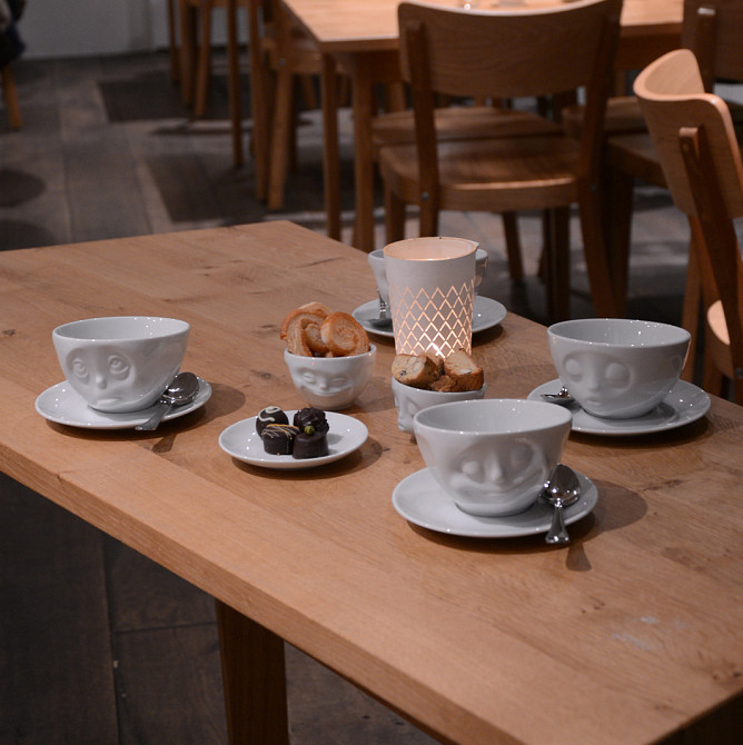 Чашка з блюдцем для кави Tassen Щастя (200 мл) порцеляна Білий Київ - фото 2