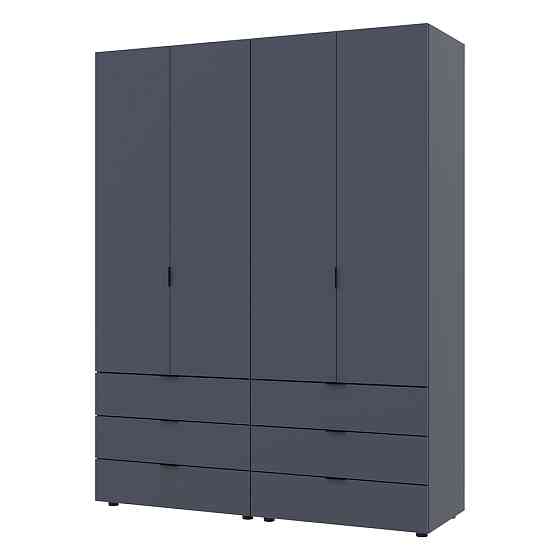 Комплект шаф для одягу Doros Гелар (2 шт.) 155х49,5х203,4 см Графіт (DRS-011117) Львів