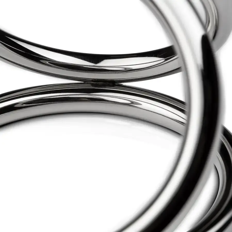 Потрійне ерекційне кільце Sinner Gear Unbendable – Triad Chamber Metal Cock and Ball Ring – Large Львів - фото 2