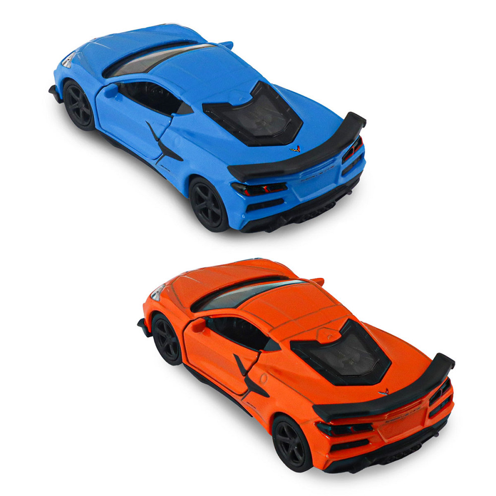 Автомодель - Chevrolet Corvette Z06 2023 (помаранчевий, світло-блакитний) Дніпро - фото 10