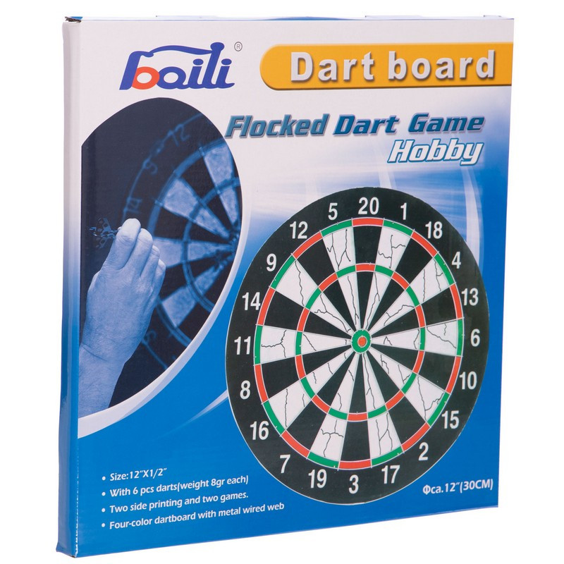 Мішень для гри в дартс Baili Flocked 12115 30 см Вишневе - фото 6