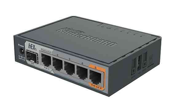 Маршрутизатор MikroTik RouterBOARD RB760iGS hEX S Black Харьков