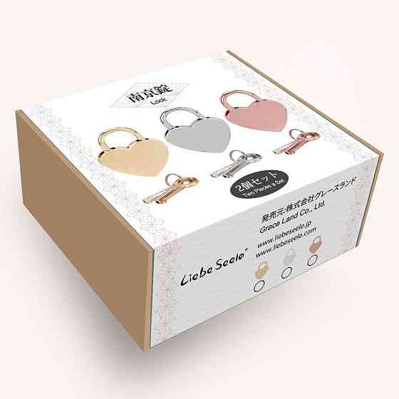 Замочок Liebe Seele Heart Shape Padlock Rose Gold (2 шт.) Sex Aura Київ