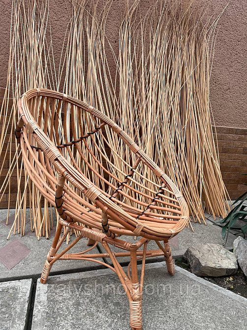 Крісло плетене з лози Київ - фото 4