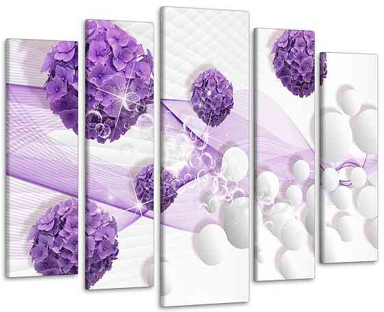 Модульная картина Цветы Абстракция Art-5_5 115x170 см Киев