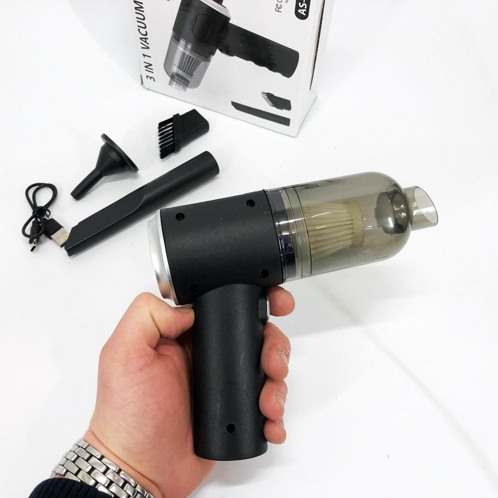 Пилосос для чищення машини AS-228, Вакуумний автомобільний пилосос від прикурювача, Автомобільний FU-93 Львів - фото 4