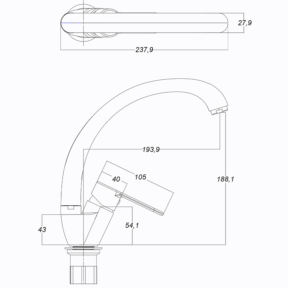 Змішувач для кухні Globus Lux Dolly GLD-0203S Тернополь - изображение 6