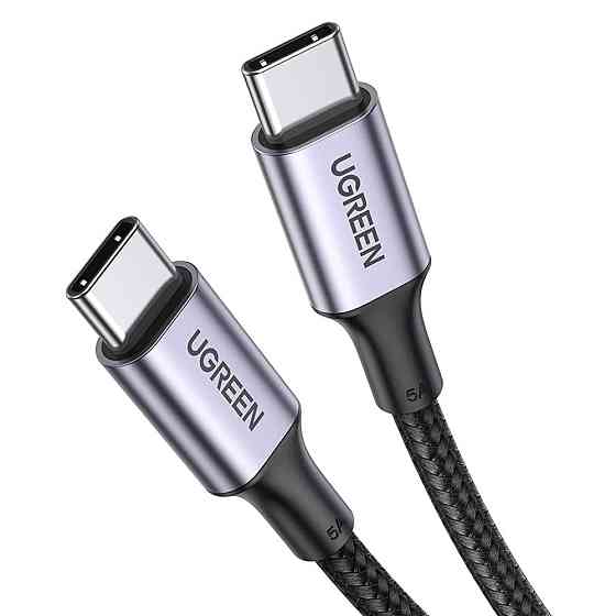 Кабель Ugreen USB Type-C - USB Type-C 5 А 100W 70428 (Сріблястий, 1.5м) Николаев