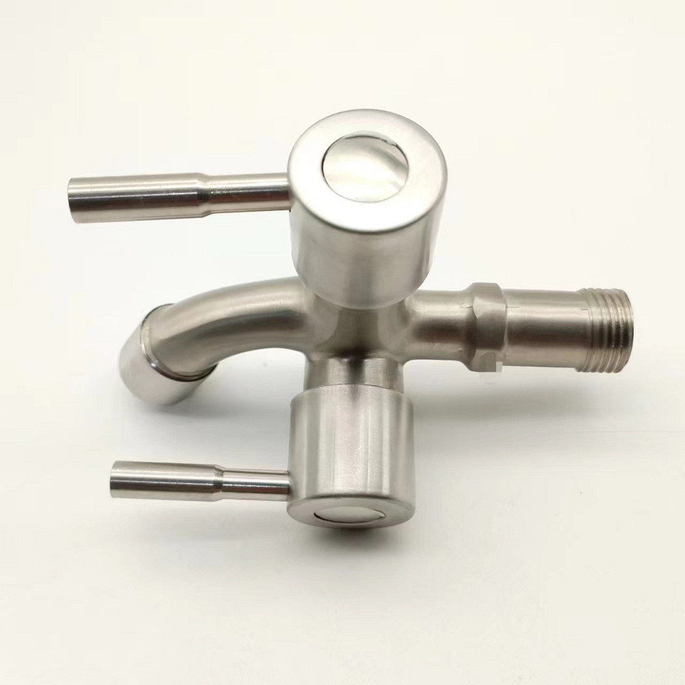Кран поливальний 1/2" два виходи Champion BIB-04 1/2 з нержавіючої сталі SUS304 (CH6573) Чернівці - фото 2