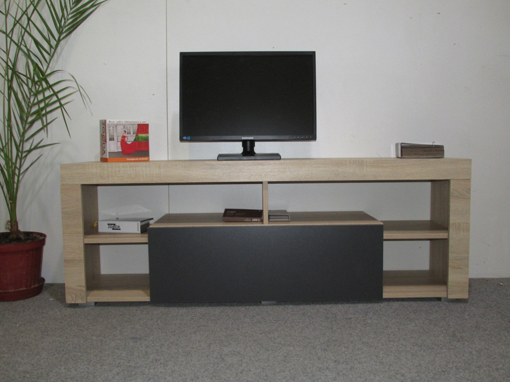 Тумба під телевізор із 4 полицями М-ЗОН Джеко 140 Сонома/Німфея Альба (MZN-031035) Львів - фото 3