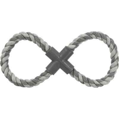 Игрушка для собак Trixie Канат-восьмерка с пластиковой крестовиной 35 см (4011905032788) Винница