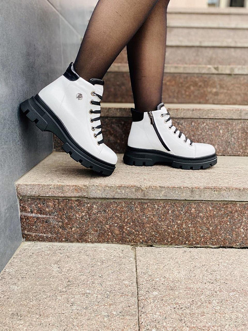 Без бренда Жіночі черевики ASTINI білі шкіра натуральна зимові (5178) 38 Коломия - фото 6