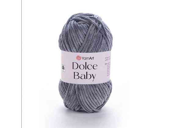 Пряжа Dolce Baby темно-сірий 100% мікрополіестр 85м 50г 5шт/уп 760 ТМ YarnArt Київ