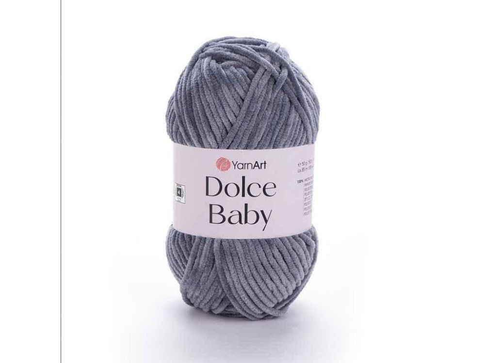 Пряжа Dolce Baby темно-серый 100% микрополиэстр 85м 50г 5шт/уп 760 ТМ YarnArt Киев - изображение 1