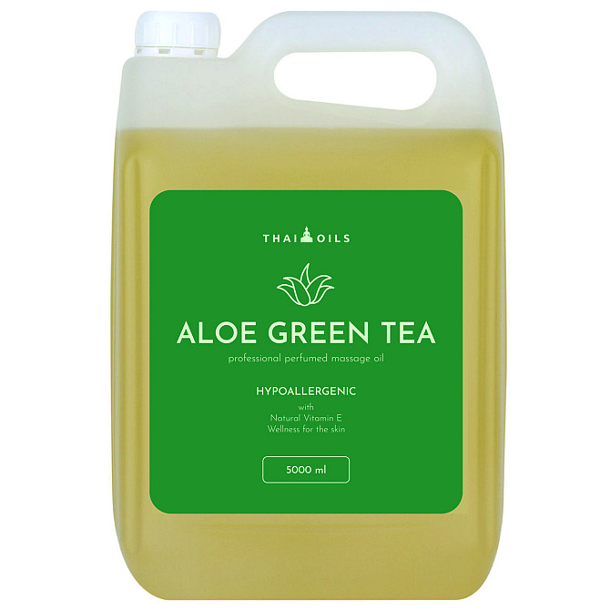 Професійна масажна олія «Aloe green tea» 3000 ml для масажу Київ - фото 3