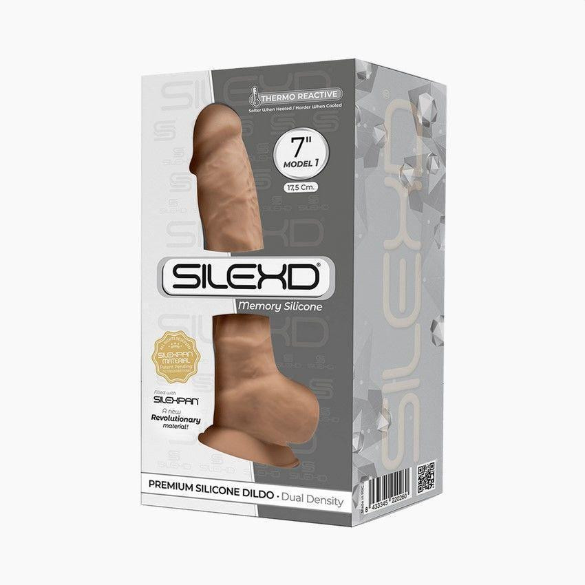 Фаллоимитатор SilexD Johnny Caramel (MODEL 1 size 7in), двухслойный, силикон+Silexpan, диаметр 3,8см Sex Aura Киев - изображение 3