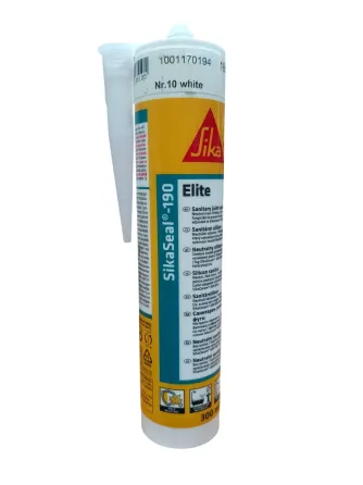 Герметик силіконовий Sika санітарний білий 10, 300мл (SikaSeal-190-WH) Київ