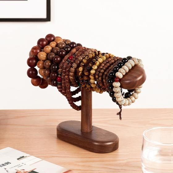 Настольная подставка для драгоценностей, браслетов и часов, деревянная, органайзер для украшений и аксессуаров высота 16 см Каменец-Подольский