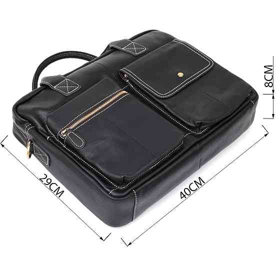 Сумка мужская под ноутбук Vintage 14662 Черная Киев