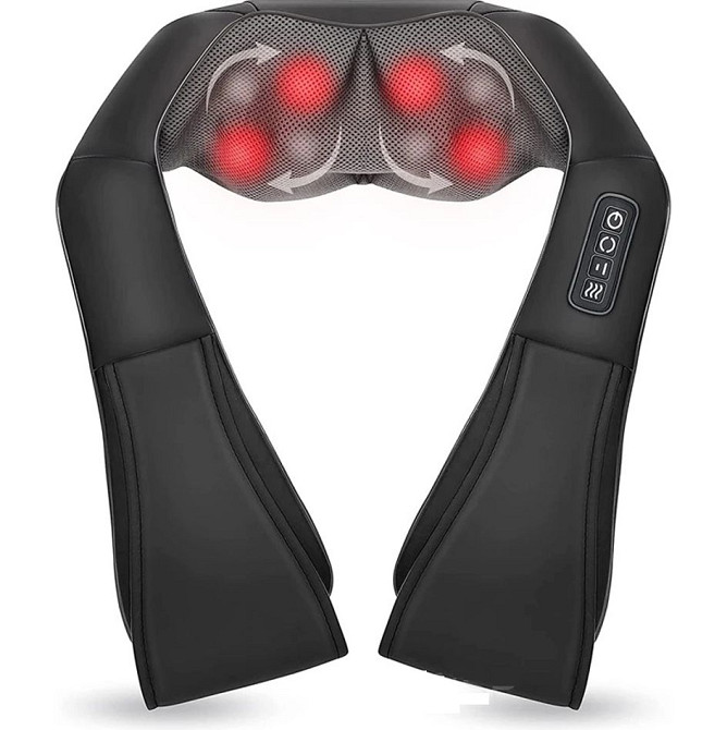 Масажер шиацу для шиї та плечей з підігрівом 4Function Луцьк - фото 1