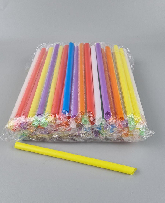 Трубочка для Бабл ті d10-21 см "Бабл ти".мікс в індив/пакованні (100 шт.) Харків - фото 2