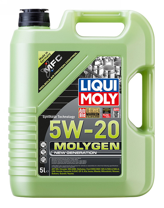 LIQUI MOLY 8540 Molygen New Generation 5W-20 — Енергозберігаюча HC-синтетична моторна олива | Максимальна ефективність та захист с Ковель - фото 1