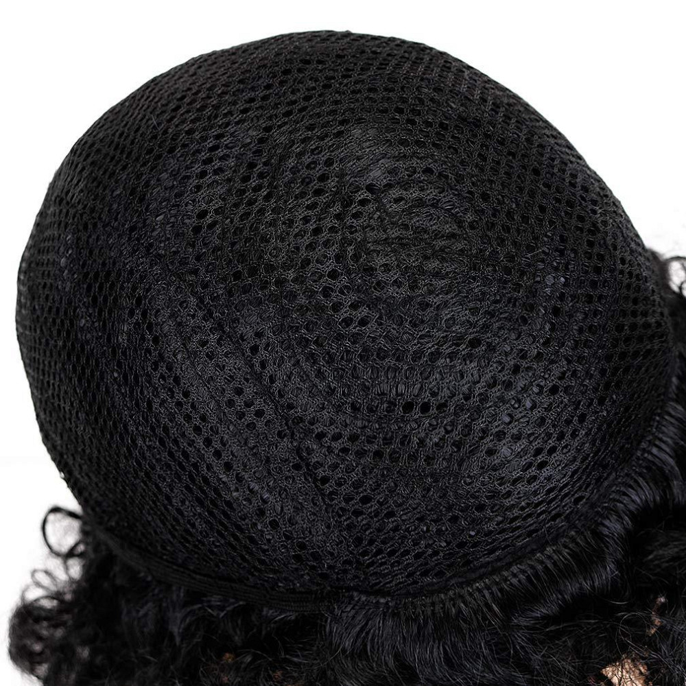 Перука Short Kinky Curly Afro Чорний синтетична термостійка коротка афроперука для жінок і чоловіків 12 дюймів для косплею вечірки Київ - фото 6