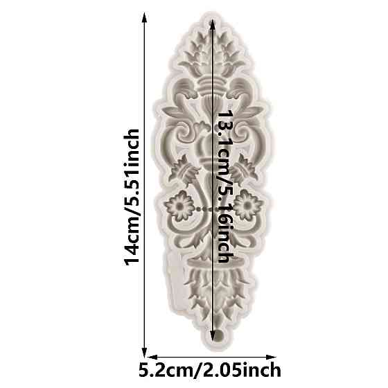 Молд силиконовый абстракция 140 на 52 мм серый Киев